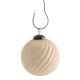 Antique Cream round wave Christmas Hanging